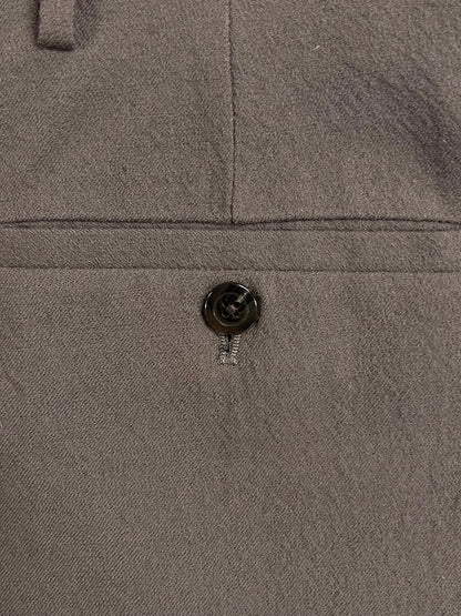 Rick Owens Virgin Wool ‘Dust’ Brown Cropped Pants
