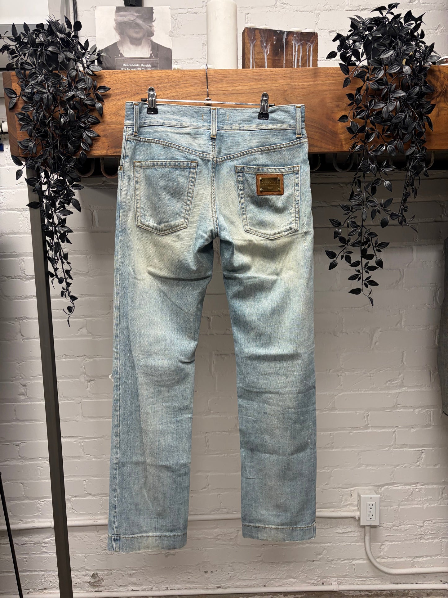 Vintage Dolce & Gabbana Light Wash Blue Bootcut Denim