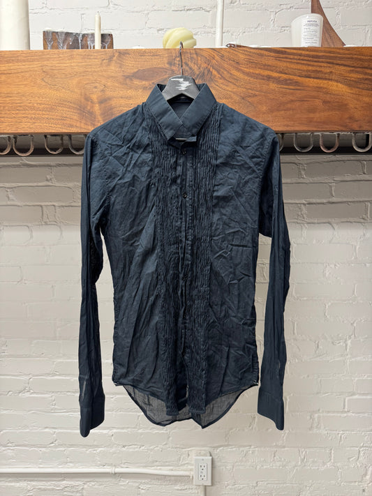 Dior Homme Frilled ‘Short Collar’ Button Down Shirt