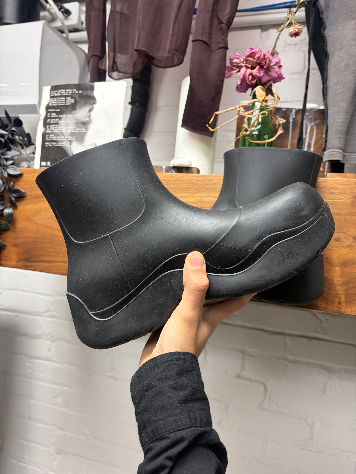 Bottega Veneta ‘Puddle’ Black Rubber Boots
