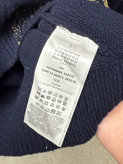 SS2024 Maison Margiela ‘Sandstorm’ V-Neck Wool Knit Sweater