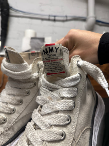Mihara Yasuhiro White Canvas High Top Sneakers