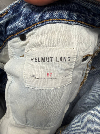 Helmut Lang Classic Blue Washed Bootcut Denim