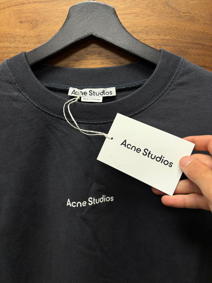 Acne Studios ‘Minimal Logo’ Black Long Sleeve T-Shirt