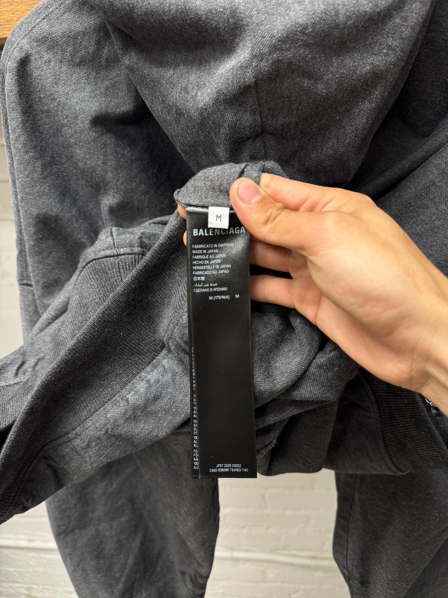 SS2025 Balenciaga ‘Trompe L’œil’ Zip Up Hoodie