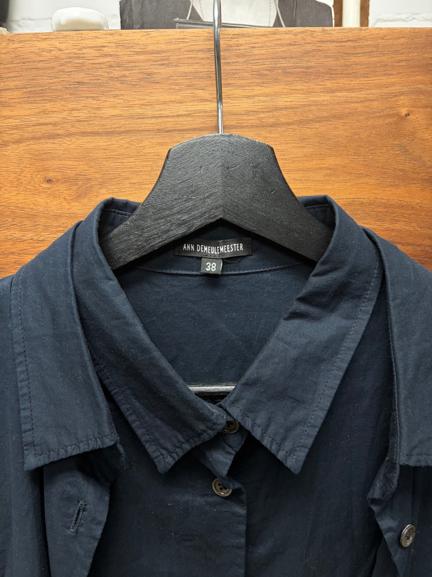 Ann Demeulemeester Double Layered ‘Bondage Strap’ Button Up Shirt
