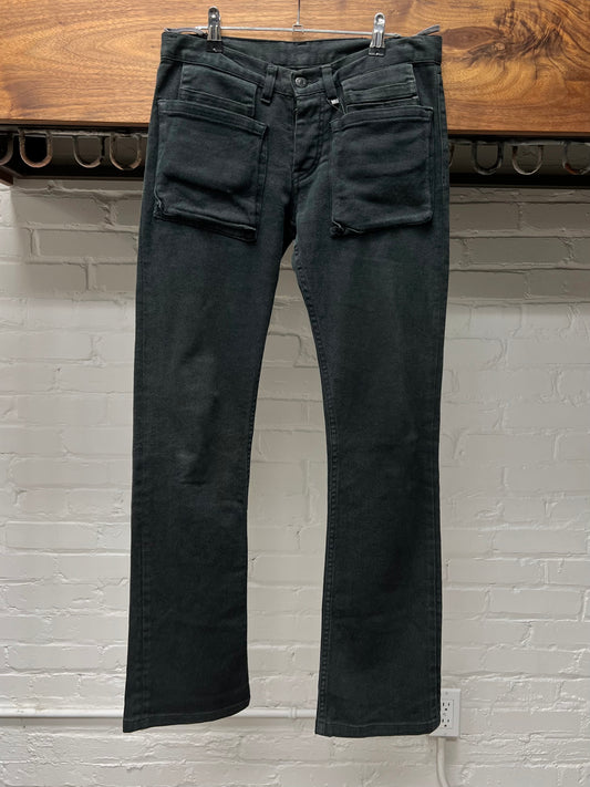 AW2003 Helmut Lang ‘Tool Pocket’ Low Rise Flared Denim