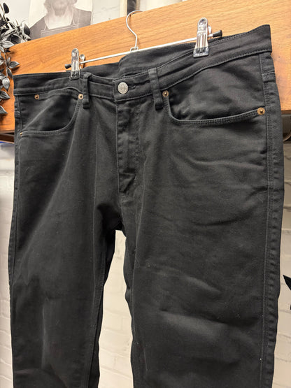 Acne Studios Raw Black Skinny Jeans