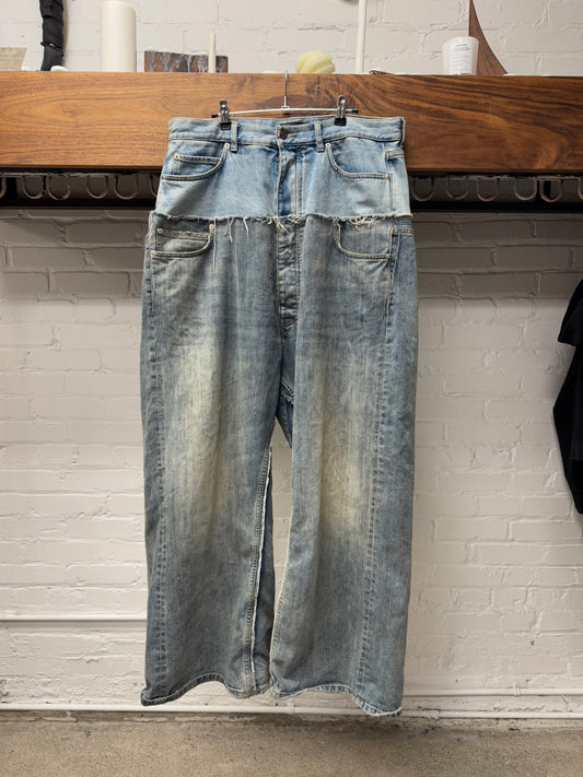 AW2024 Balenciaga ‘Cut Up’ Double Waisted Denim