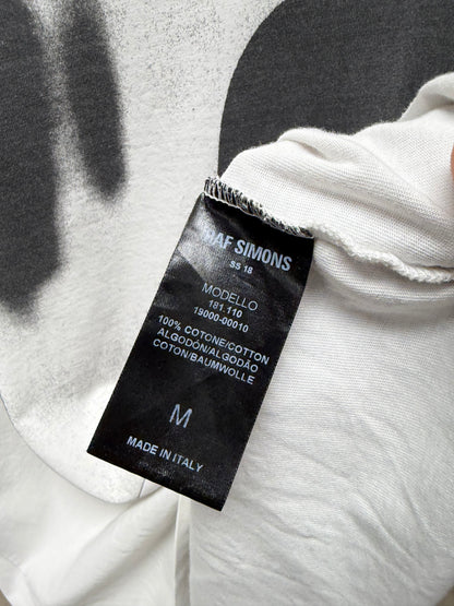 SS2018 Raf Simons ‘Doll Head’ White Graphic T-Shirt