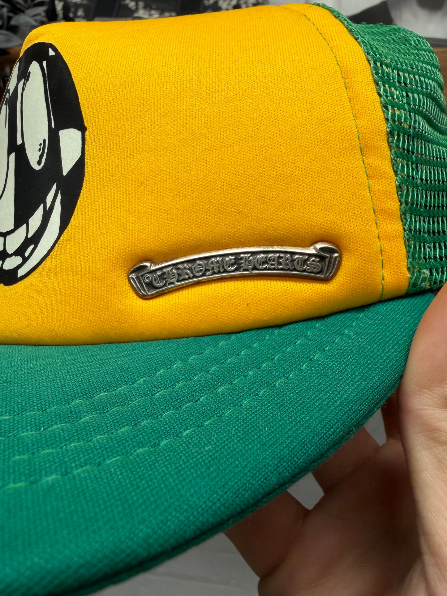 Chrome Hearts x Matty Boy ‘Sex Records’ Smiley Trucker Hat