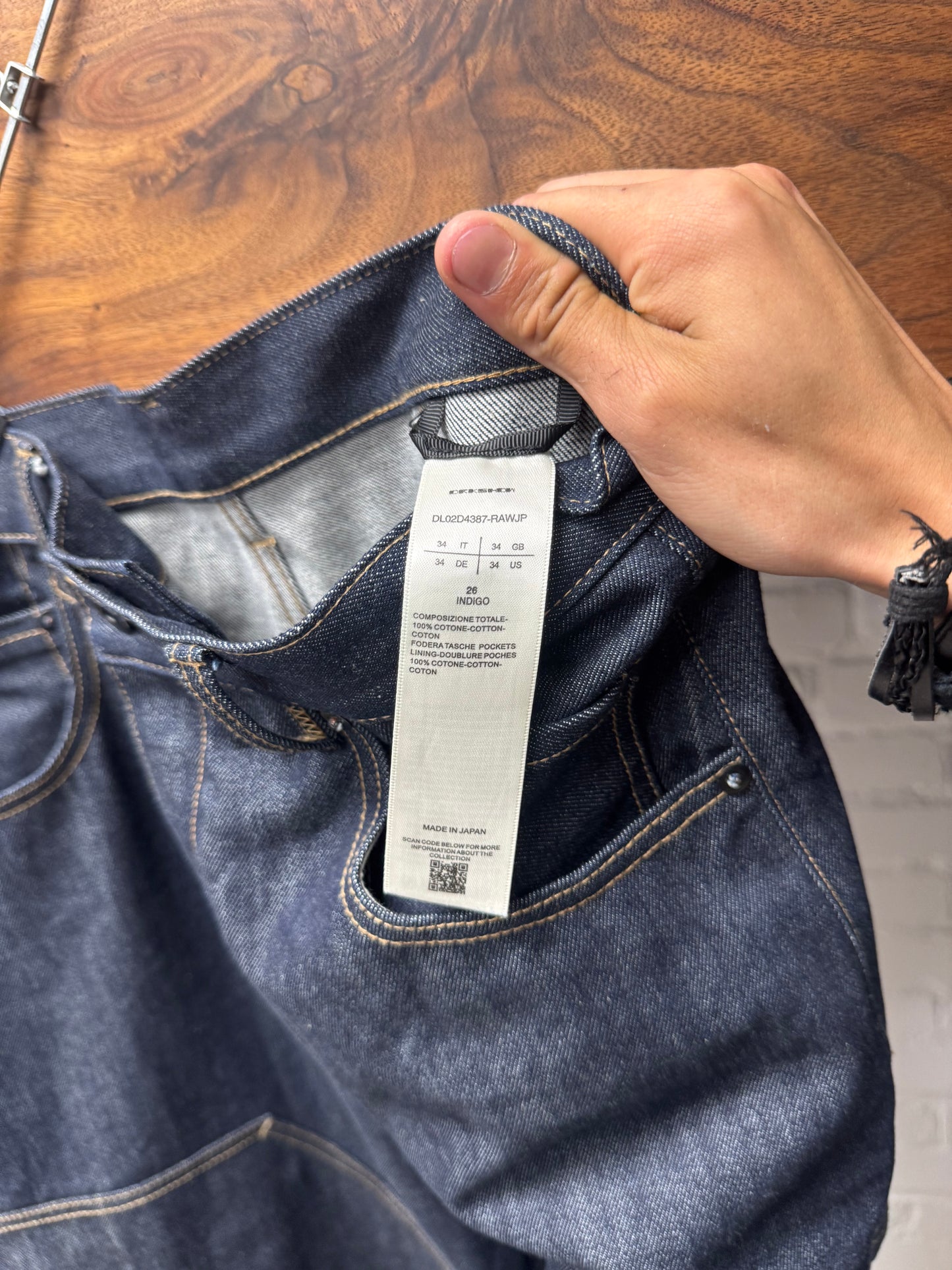 Rick Owens ‘Geth’ Double Knee 16oz Japanese Carpenter Denim