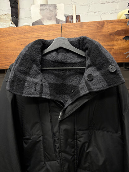 AW2022 Balenciaga Reversible Black Ripstop/Wool ‘Buffalo’ Jacket