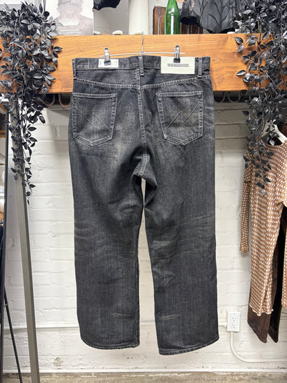 2025 Neighbourhood ‘252 DP-WIDE’ Washed Black Selvedge Denim