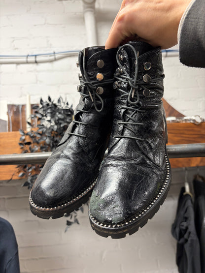 Christian Dior Leather Low Top Ankle Boots
