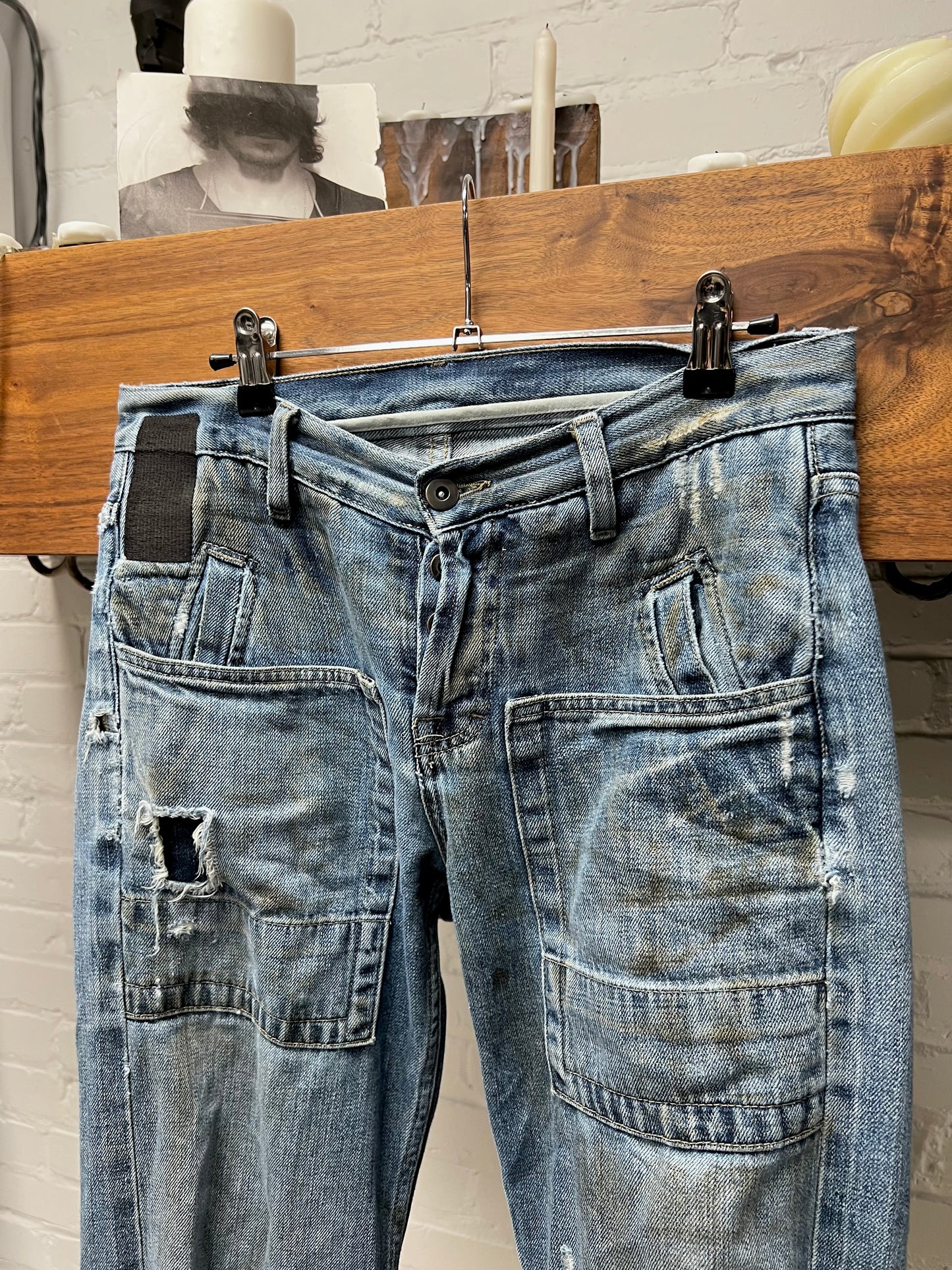 2000s Rick Owens ‘Slab’ Bootcut Carpenter Denim
