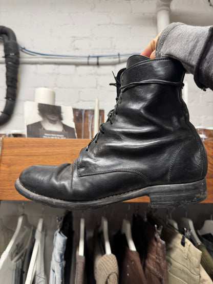 Guidi ‘995’ Black Full Grain Horse Leather Combat Boots