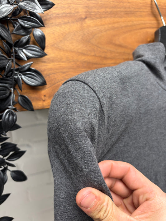 2023 Balenciaga ‘Shoulder Padded’ Grey Long Sleeve Shirt