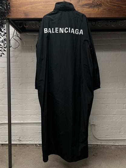 Balenciaga Spell-Out Logo Trench Shell Rain Coat
