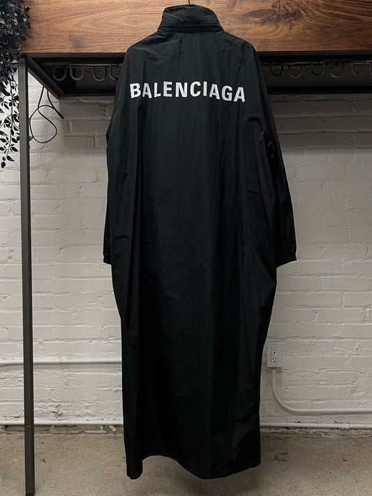 Balenciaga Spell-Out Logo Trench Shell Rain Coat