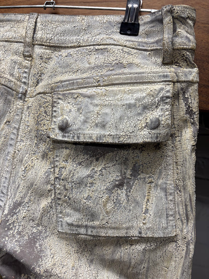 SS2025 Rick Owens ‘Hollywood’ Milk Crackled ‘Headon’ Denim