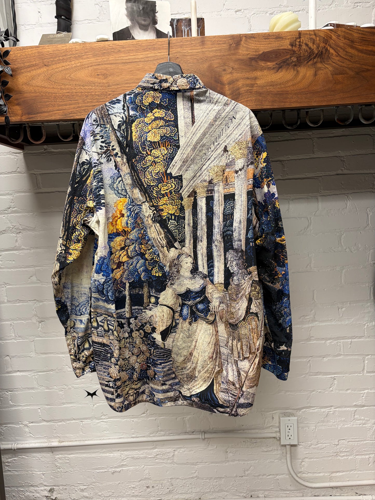 Louis Vuitton by Virgil Abloh ‘DNA Tapestry’ Portrait Button Down Shirt