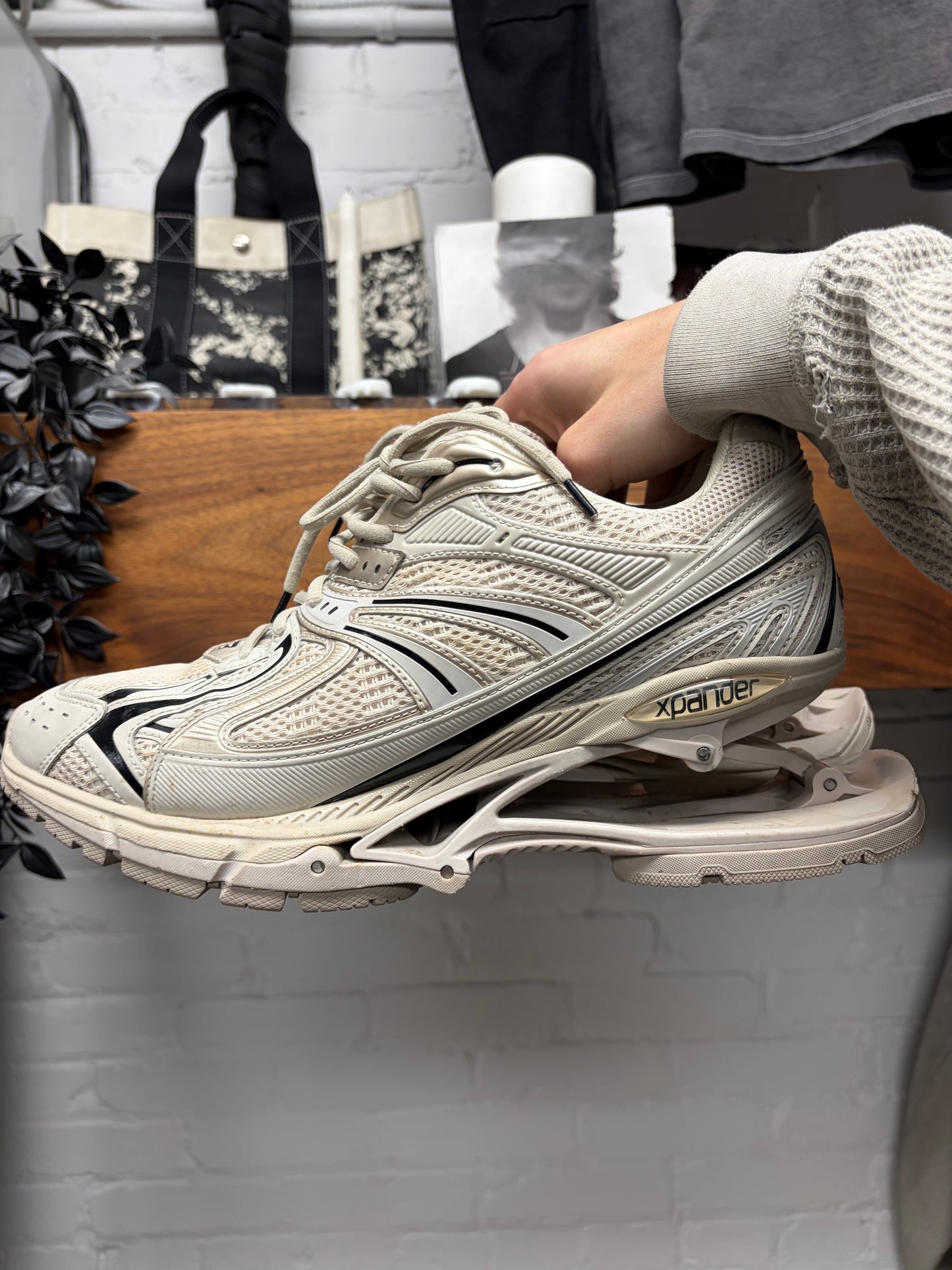 Balenciaga ‘Xpander’ Tan Brown Low Top Athletic Sneakers
