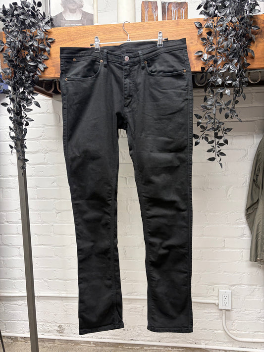 Acne Studios Raw Black Skinny Jeans