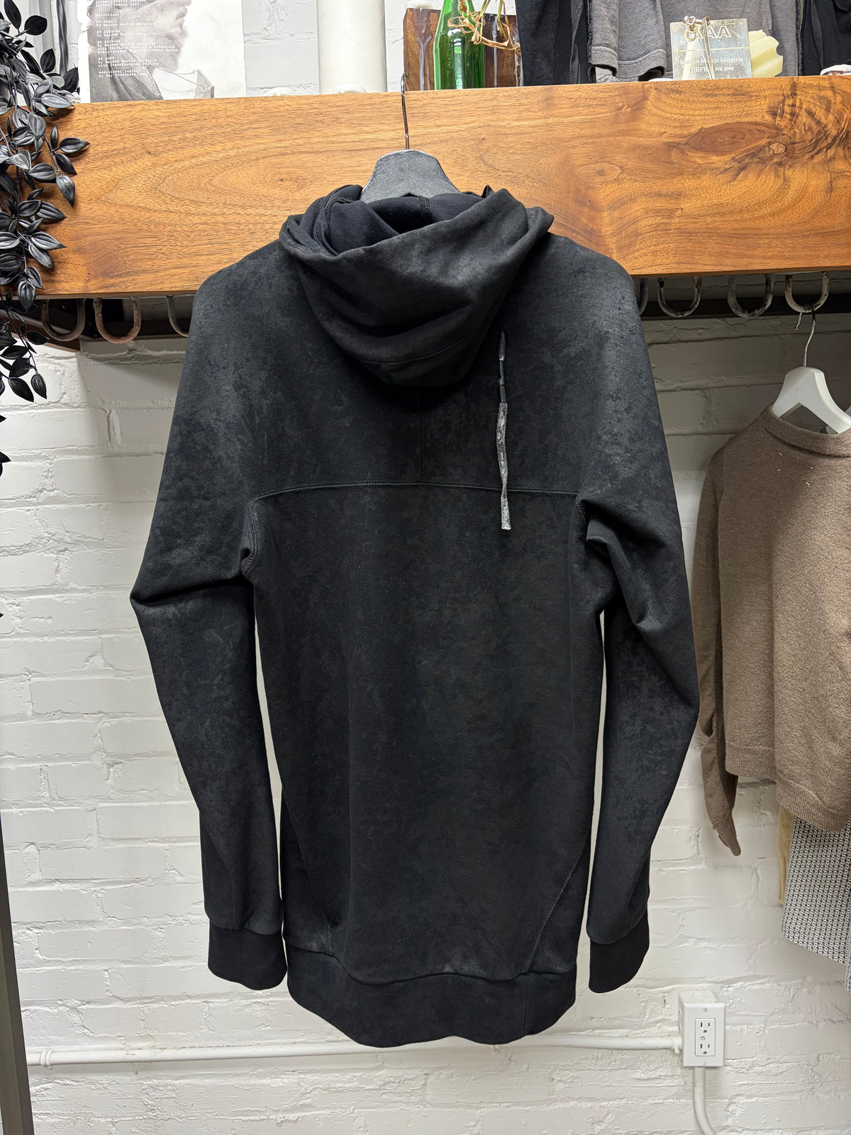 11 by Boris Bidjan Saberi ‘Oil Waxed’ Black Mask Hoodie