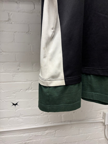 AW2021 Balenciaga Double Layered Hybrid ‘Sports Icon Logo’ Polo