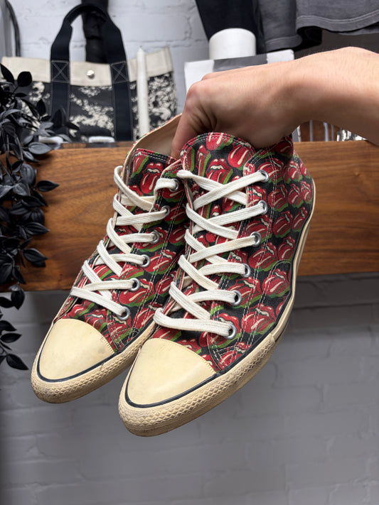SS2006 Comme Des Garçons Homme Plus x Rolling Stones ‘Tongue & Lips’ Pointed Toe Converse