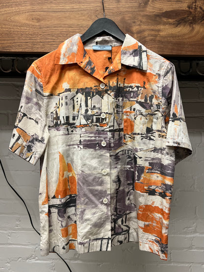 SS2017 Prada ‘Fishing Village’ Camp Collar Shirt