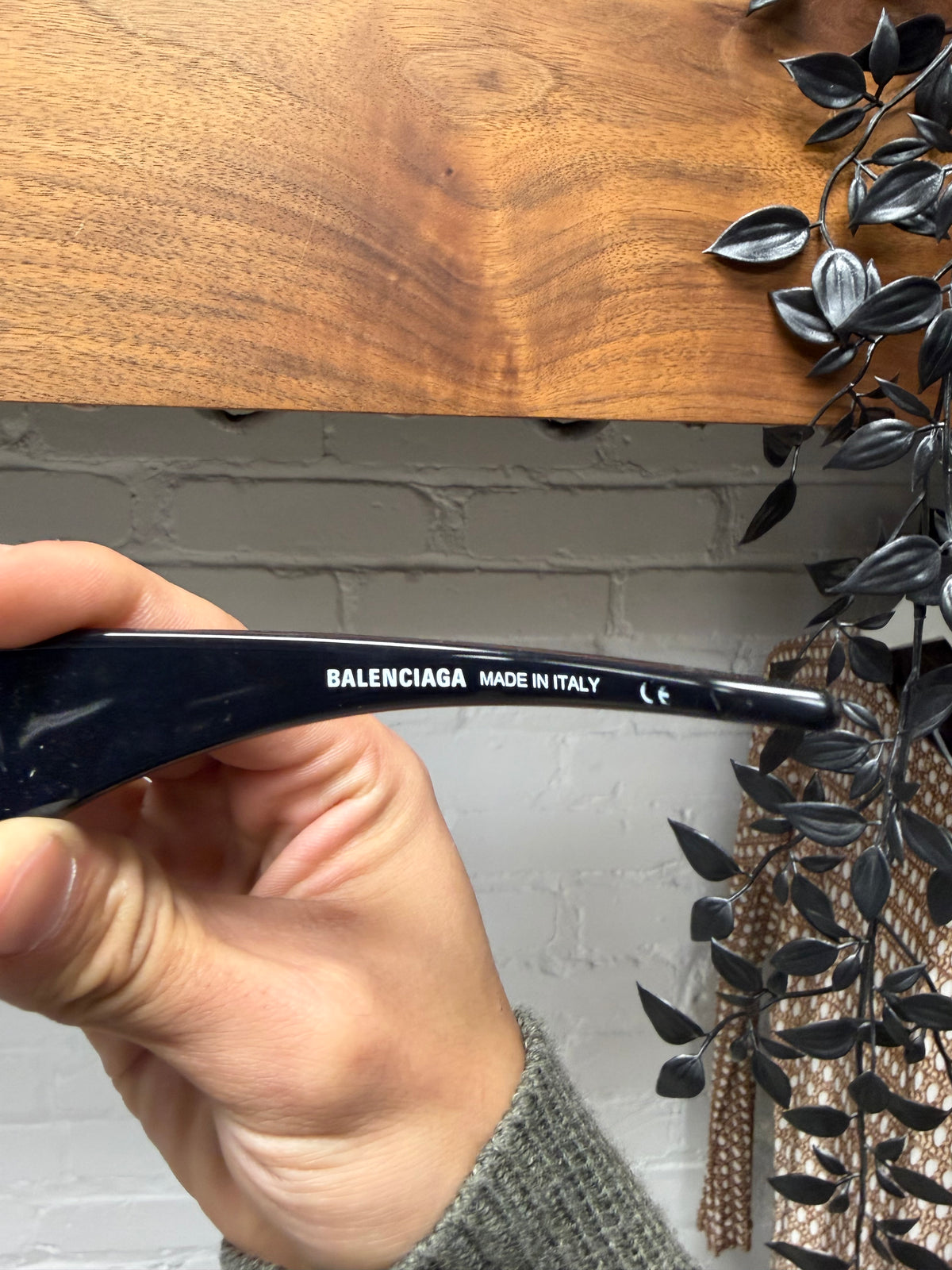 Balenciaga ‘Skin Cat XXL’ Dark Blue Sunglasses
