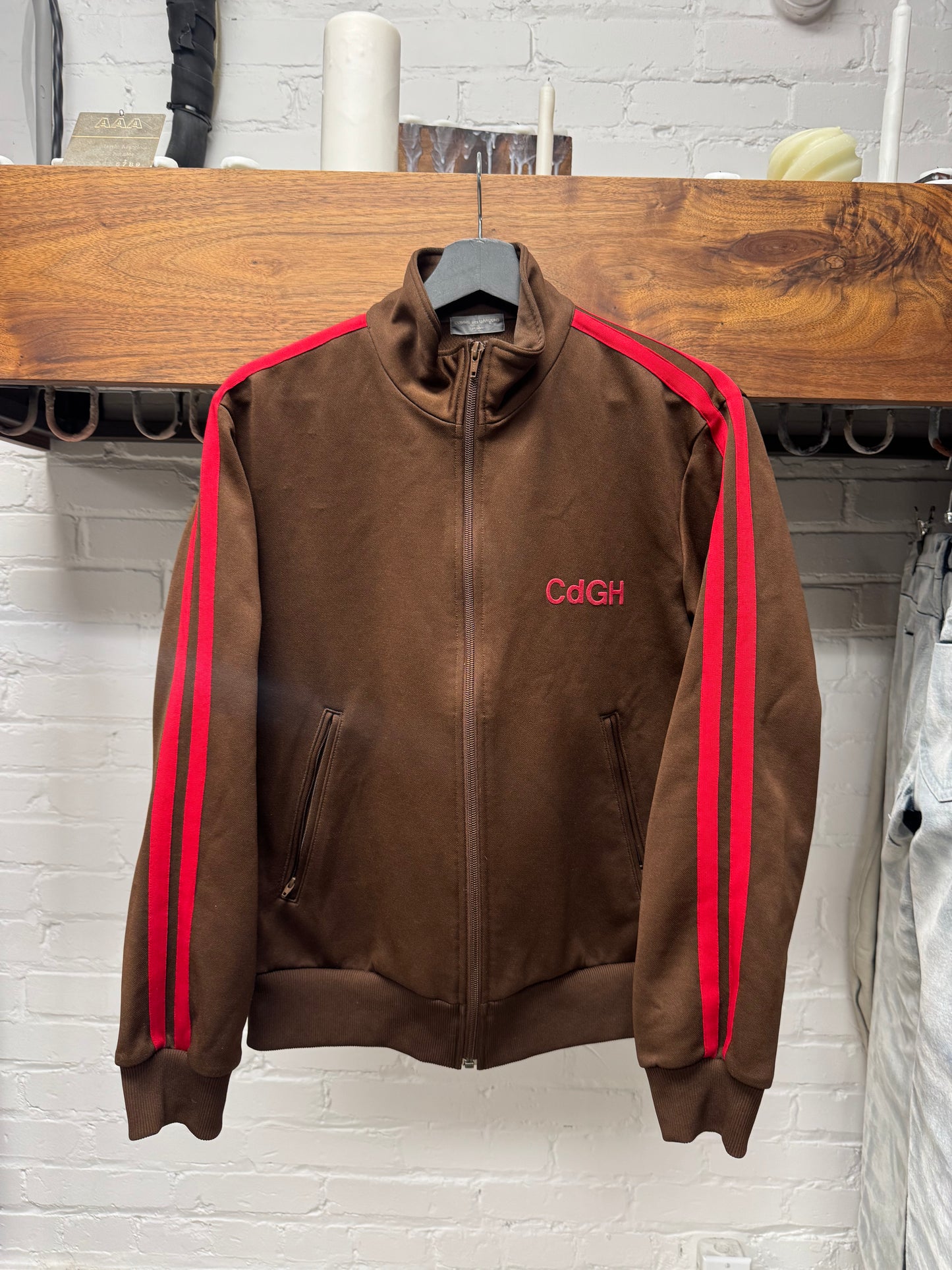SS2002 Comme Des Garçons Homme ‘CDGH’ Brown/Red Track Jacket