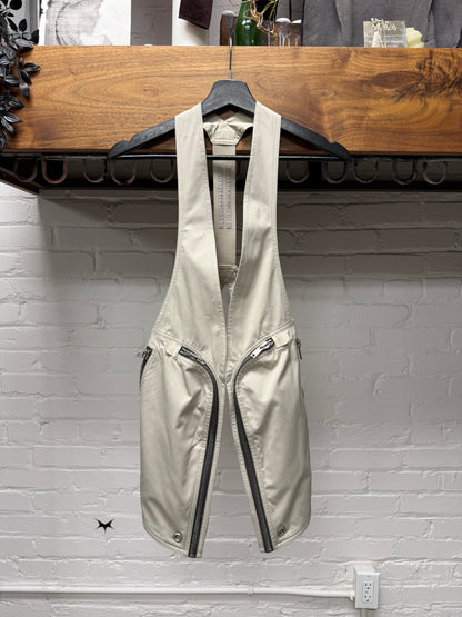 SS2023 Rick Owens ‘Edfu’ Pearl ‘Bauhaus’ Nylon Cargo Vest