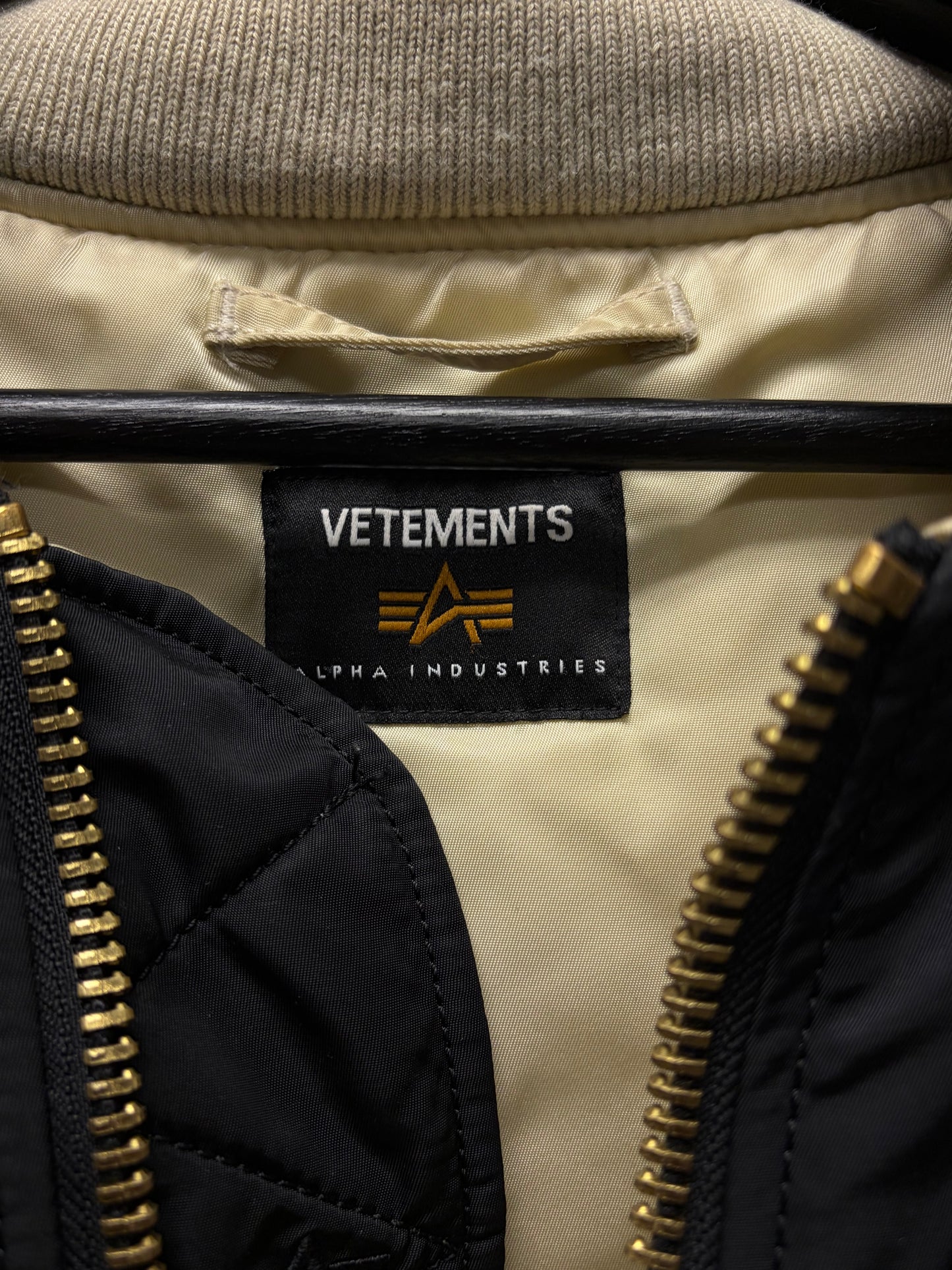 SS2018 Vetements x Alpha Industries Reversible ‘Emoji’ Oversized Hooded Bomber Jacket