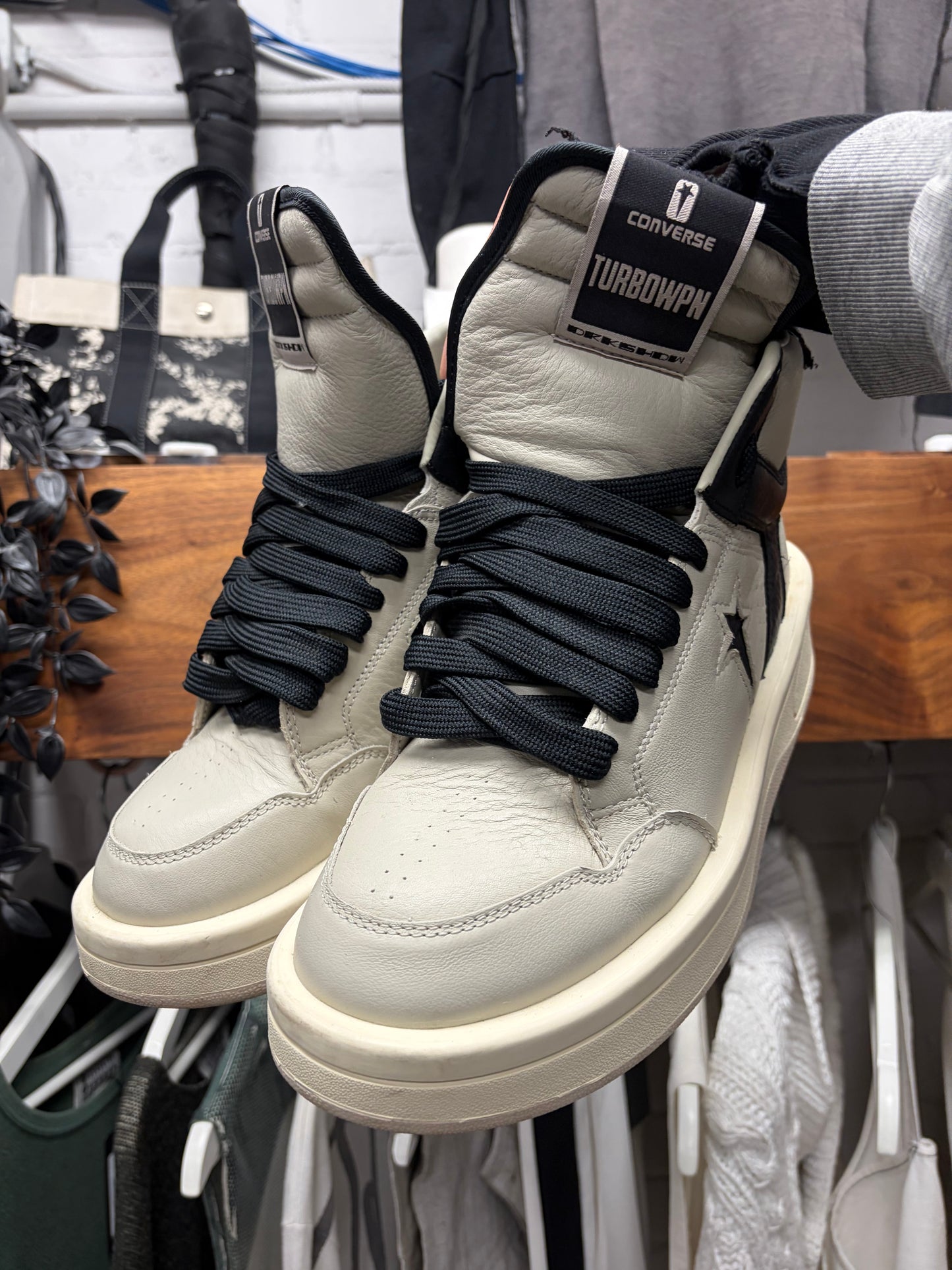Rick Owens x Converse ‘TurboPWN’ High Top Sneakers