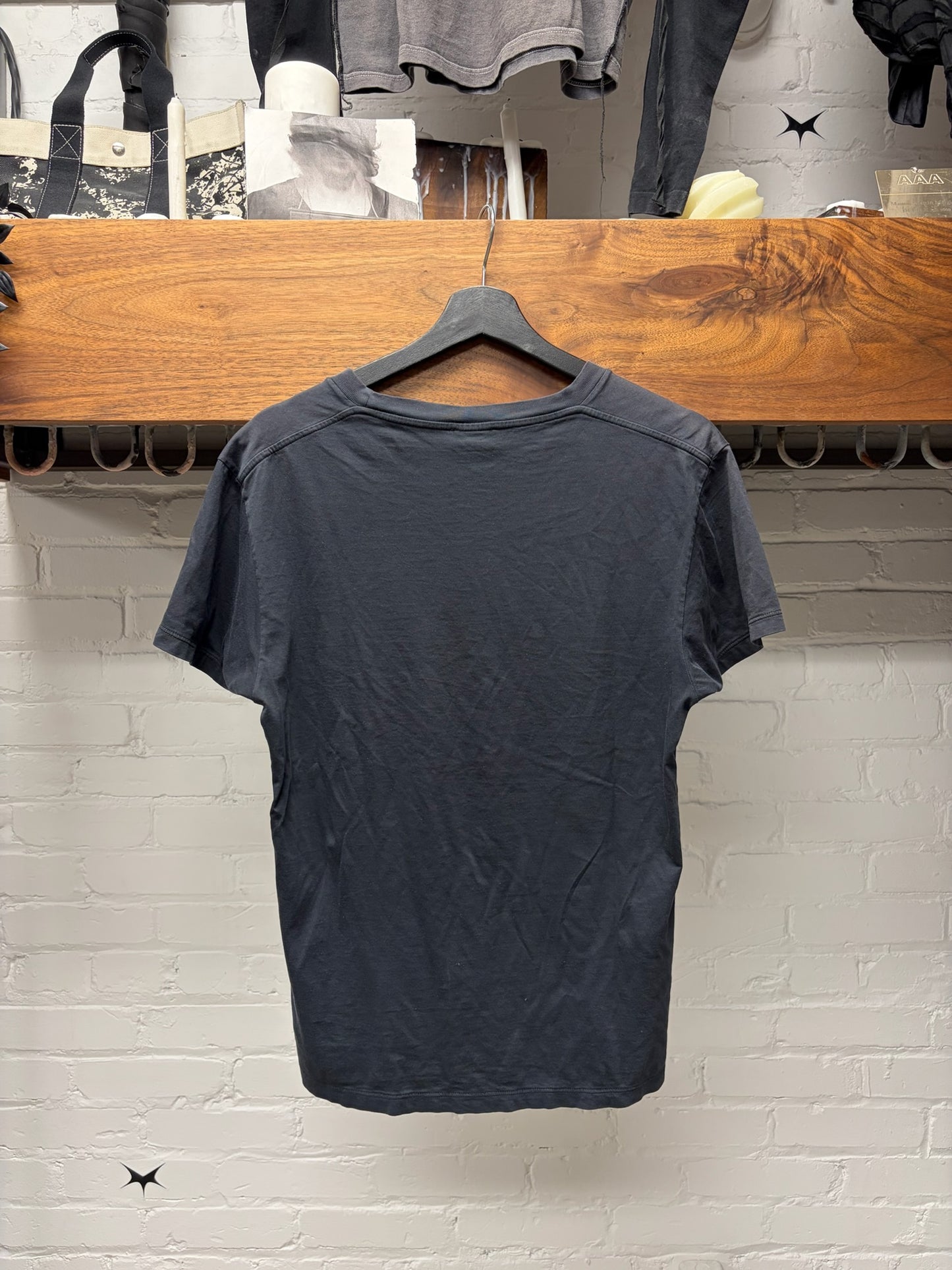 2016 Saint Laurent by Hedi Slimane ‘Blood Luster’ Black Fangs Graphic T-Shirt
