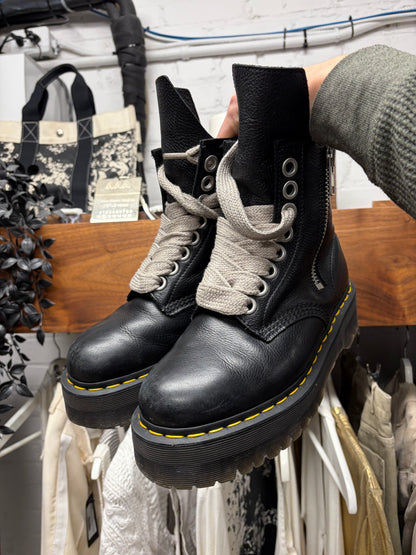 Rick Owens x Doc Martens 1460 Platform Sole Leather Boots
