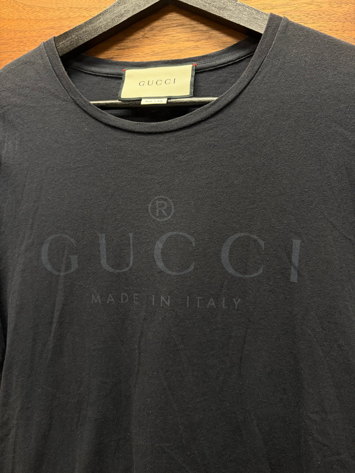 Gucci ‘Basic Logo’ Black Cotton T-Shirt