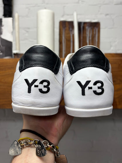 Y-3 by Yohji Yamamoto ‘Honja’ White Leather Low Top Sneakers