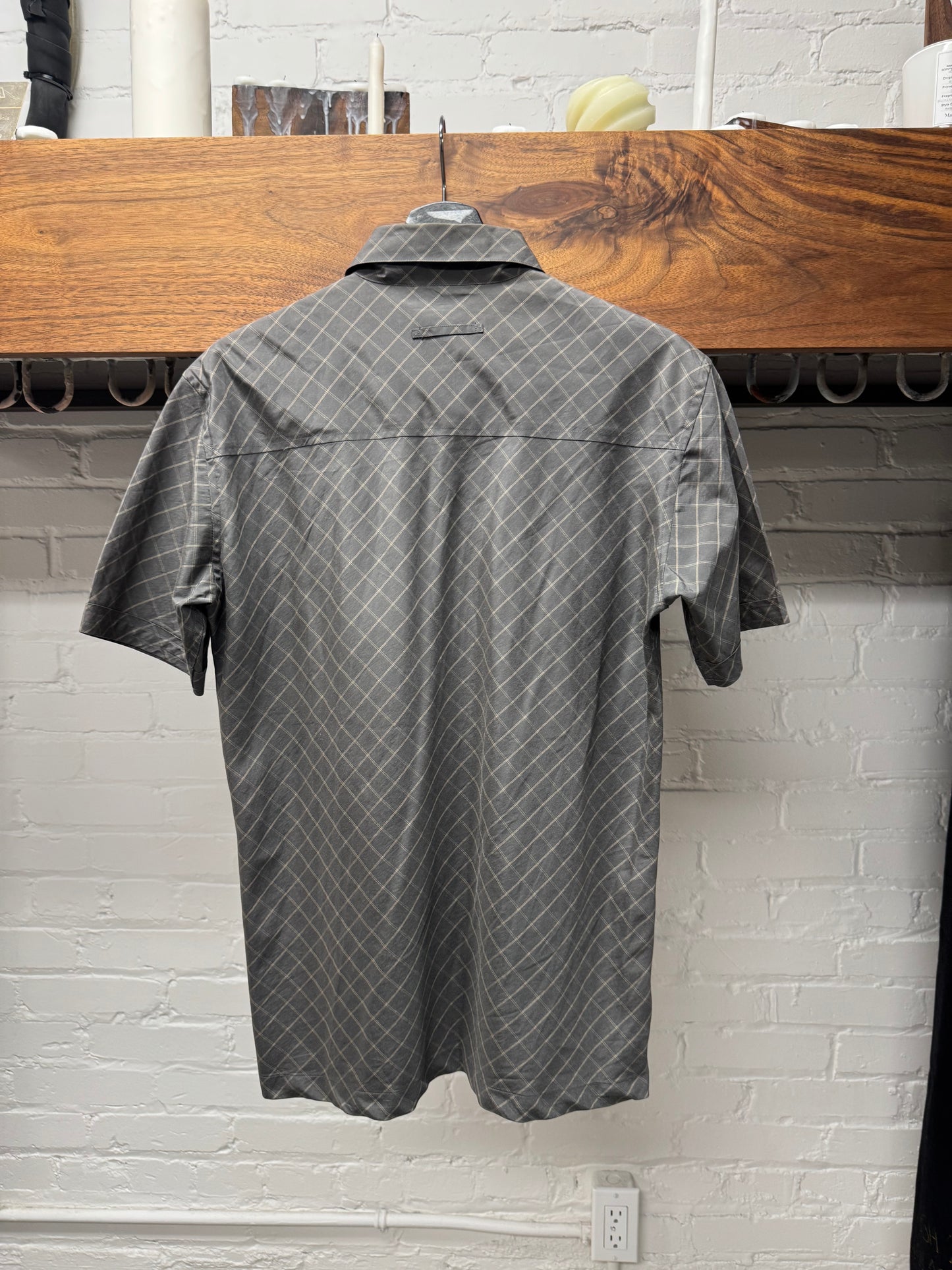 Vintage 90s Jean Paul Gaultier ‘Grid Pattern’ D-Ring Shirt
