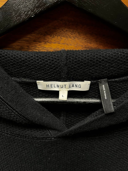 Helmut Lang Black Thermal ‘Bondage’ Hoodie