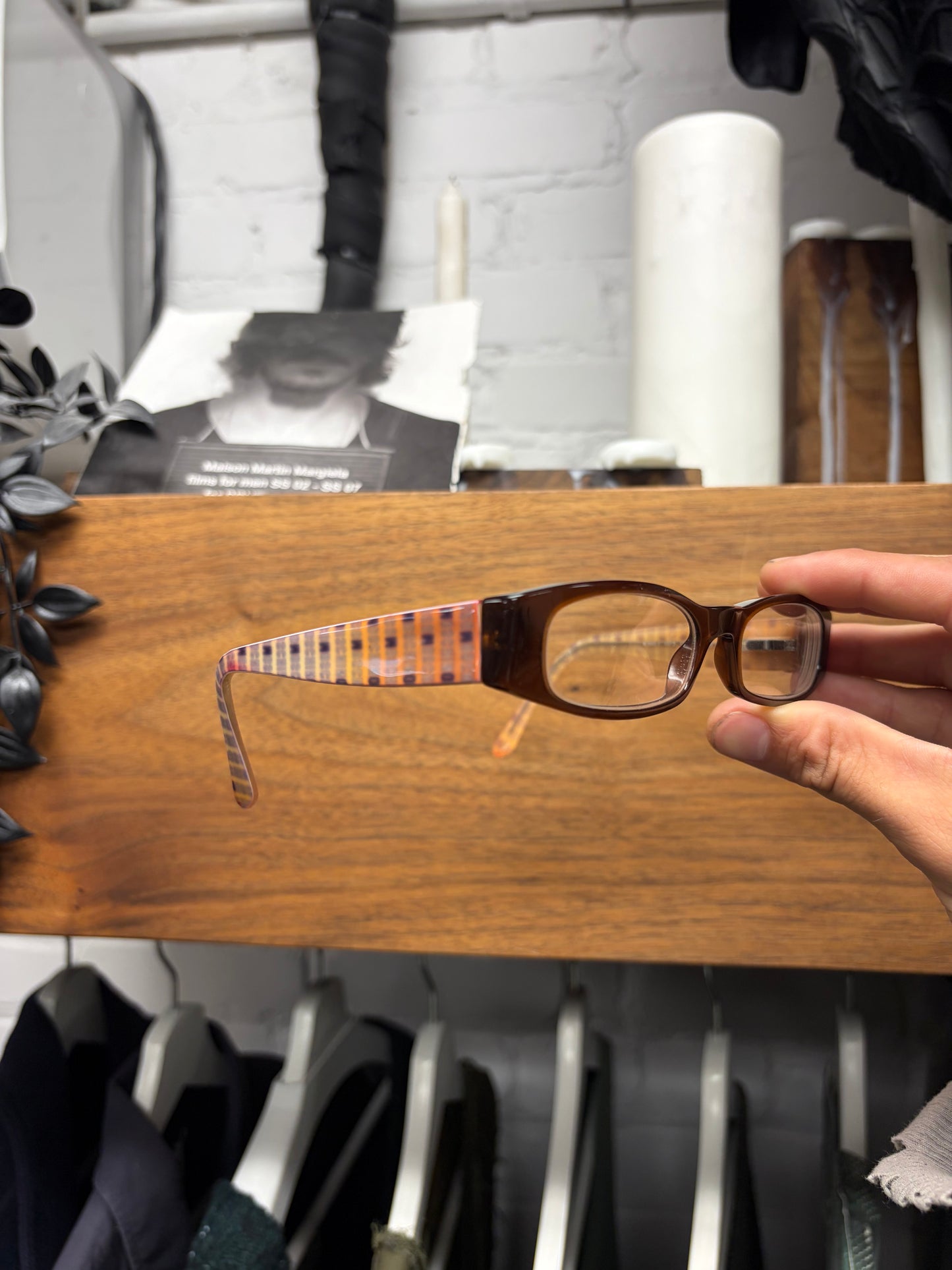 Moschino Rectanglular Shape Orange/Pink Prescription Glasses