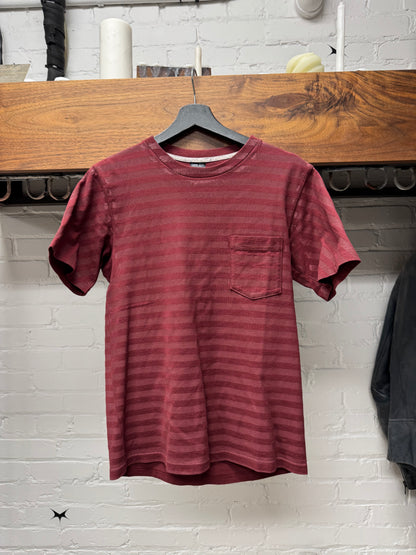 OG Number (N)ine ‘Glitter’ Miyashita Era Red Striped T-Shirt