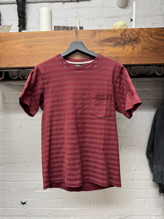OG Number (N)ine ‘Glitter’ Miyashita Era Red Striped T-Shirt