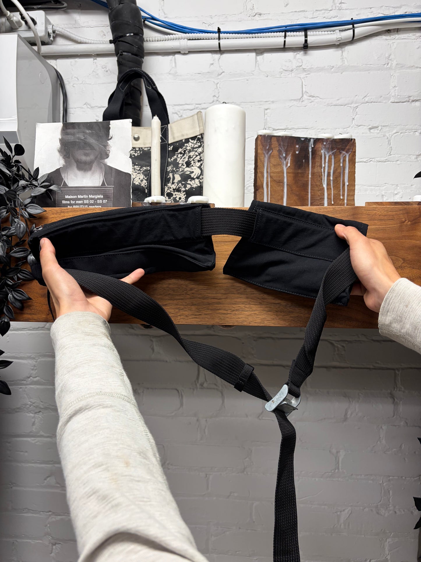 SS2020 Julius Black ‘Cargo Holster’  Adjustable Sling Bag