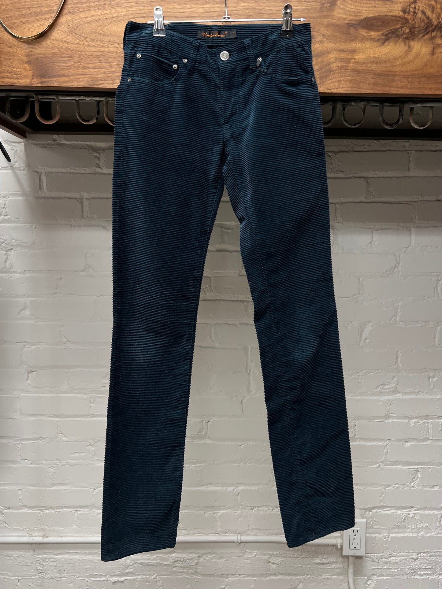Undercover AW05 “Arts and Crafts” Navy Blue Corduroy Pants