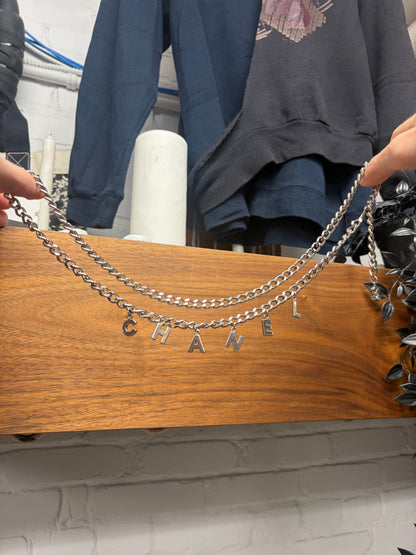 Vintage Chanel 925 Silver Belted Waist Chain