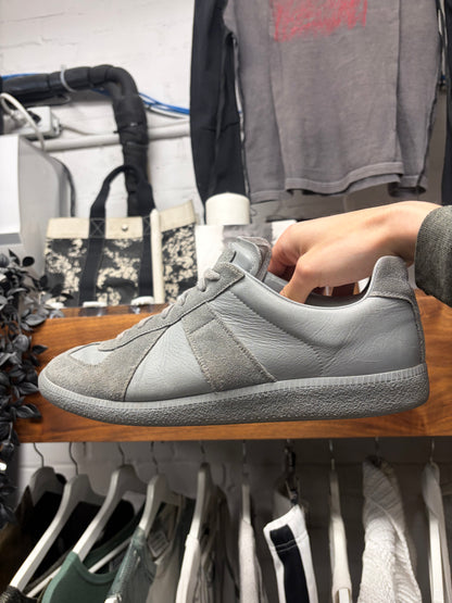 Maison Margiela ‘G.A.T.’ Wolf Grey Leather/Suede Low Top Sneakers
